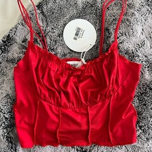 NEW Princess Polly Red Crop Tank